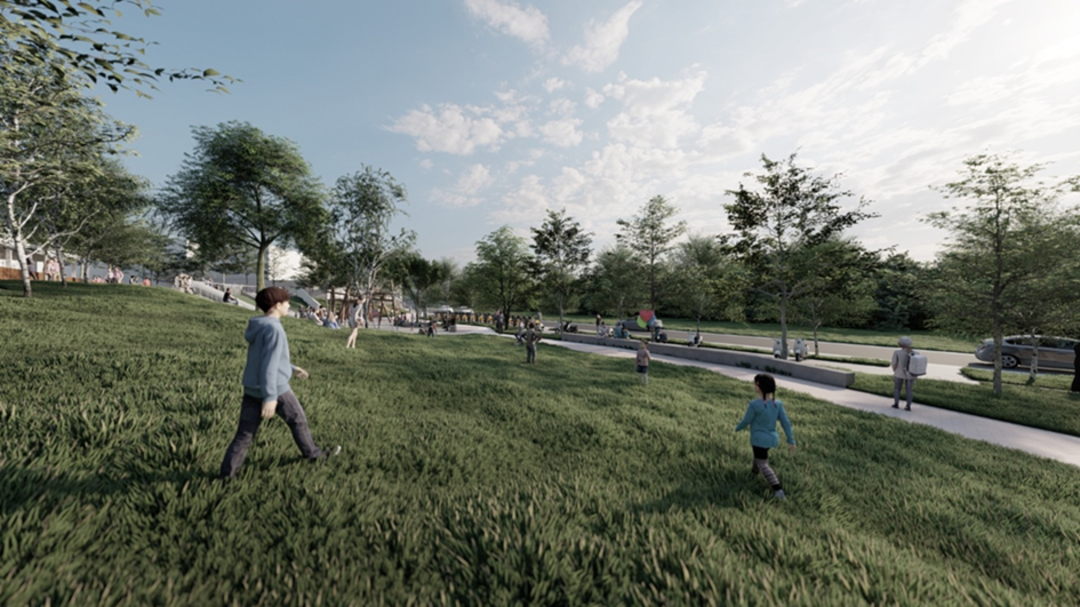 陽光草坪模擬圖